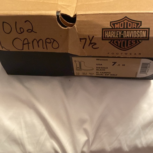 Harley Davidson boots 71/2 black - Picture 5 of 6